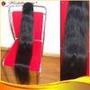 Virgin 134cm Ponytail Real Hair Extensions Black , Natural Wave