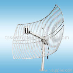 2.6 GHz 24dBi high gain directional narrow beamwidth wimax parabolic grid antenna