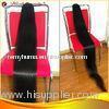 Chinese 173cm Black Brown Ponytail Real Hair Extensions Straight For Girls