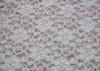 Fashion White Brushed Lace Fabric with Flower Shape , 135cm Width CY-LQ0042