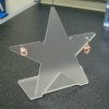 Clear star shaped acrylic earring holder