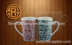 ceramic,stoneware,porcelain,super white porcelain mugs,print the logo,decal mug