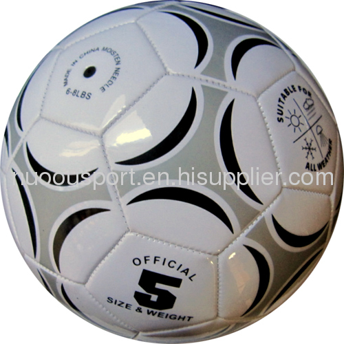 Machine stitched PVC football