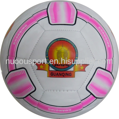 Machine stitched PVC football