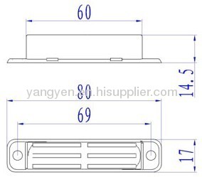 Stainless steel Magnetic door catcher