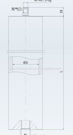 hydraulic carbon steelvpistton accumulator