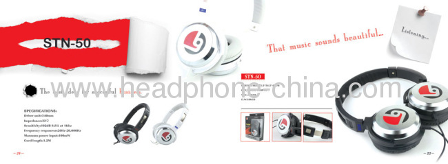 320 Ohm Impedance Promotional Wired Stereo Over Ear Headphones