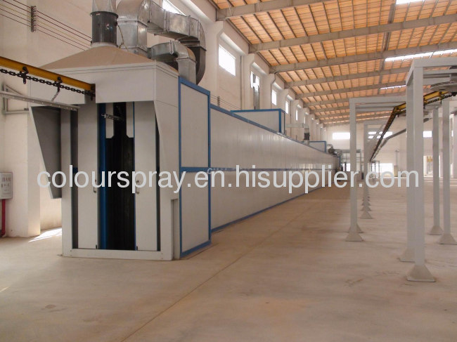 powder coating curing tunnel for powder coating line 