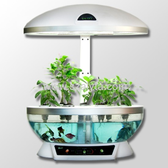 Strange new creative fashion simple table lamp lighting aquarium intelligent white flowerpot