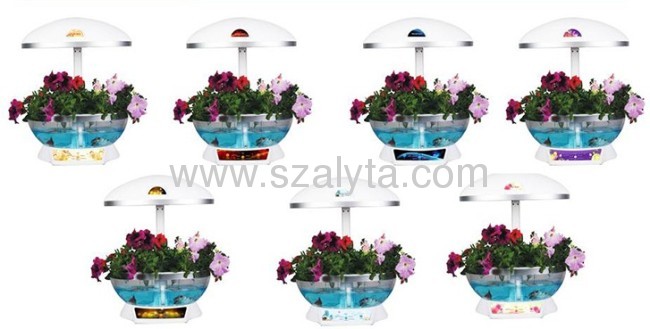 Strange new creative fashion simple table lamp lighting aquarium intelligent white flowerpot