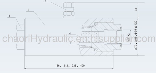  steel hydraulic pipeline accumulator