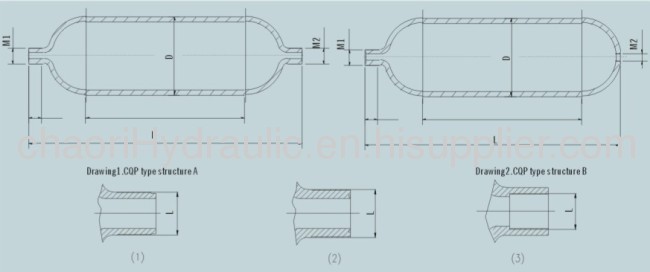 hydraulic non-seperated accumulator shell