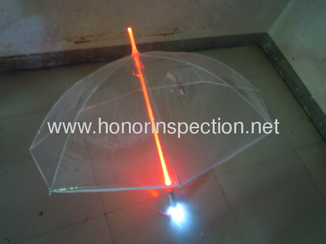 LED umbrella quality control