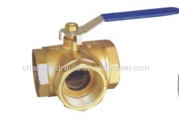 brass ball valve with 3 ports