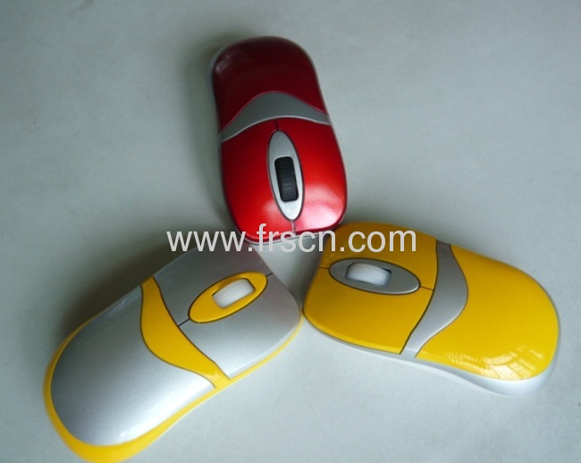 Newest private model green decoration 3d wired optical pc mouse