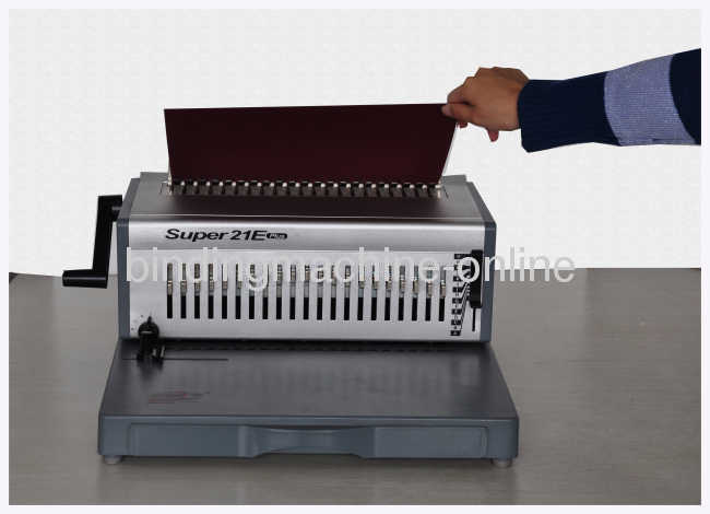 Alloy Durable Construction Punch Electric Comb Binding Machine