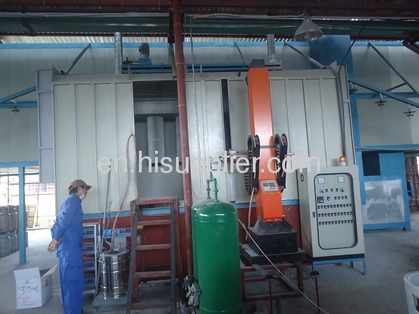 Conveyorised Automatic LPG tank powder coating line 