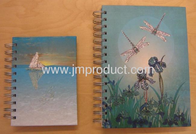 butterfly hardcover spiral notebook