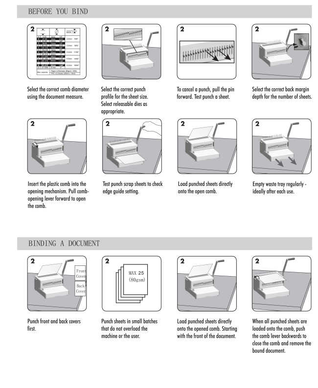 30 Sheet Punch Manual Comb Binding Mchine