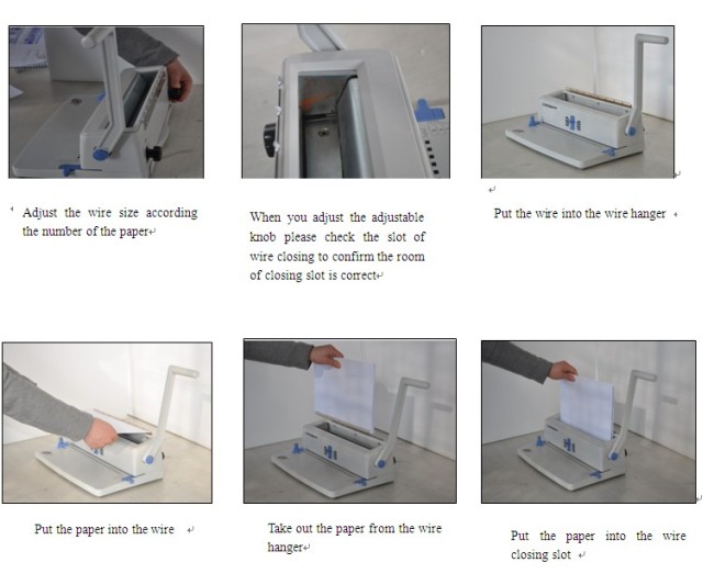 Desk Top Manual Wire Binding Machine