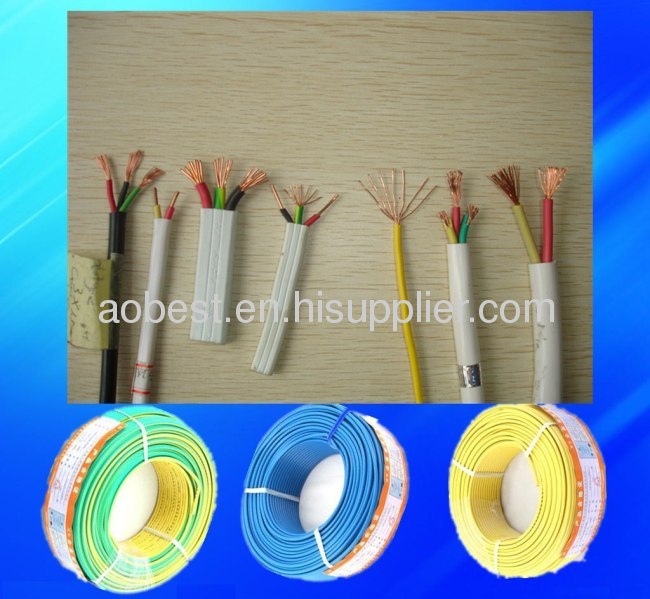 0.5mm2,0.75mm2,1mm2,1.5mm2,2.5mm2,4mm2,6mm2,10mm2,16mm2 PVC electrice wire