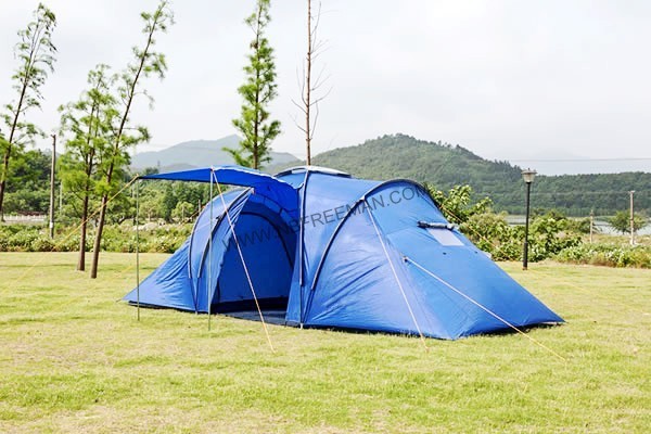 two rooms polyester family tent