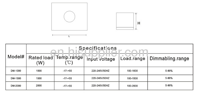 Light dimmermanualswitch dimmerhigh power electronic dimmer