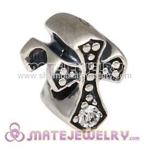 european sterling silver celtic cross bead charm for jewelry making