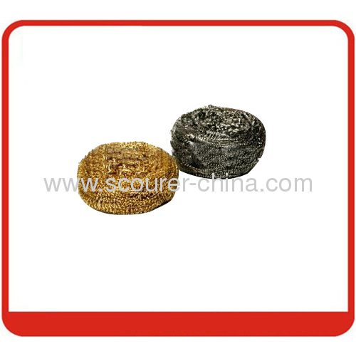 Brass Spiral Scourer for housewares cleaning cu65%zn35%