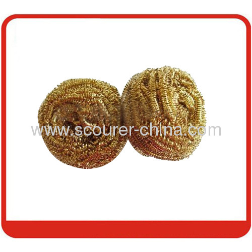 Brass Spiral Scourer for housewares cleaning cu65%zn35%