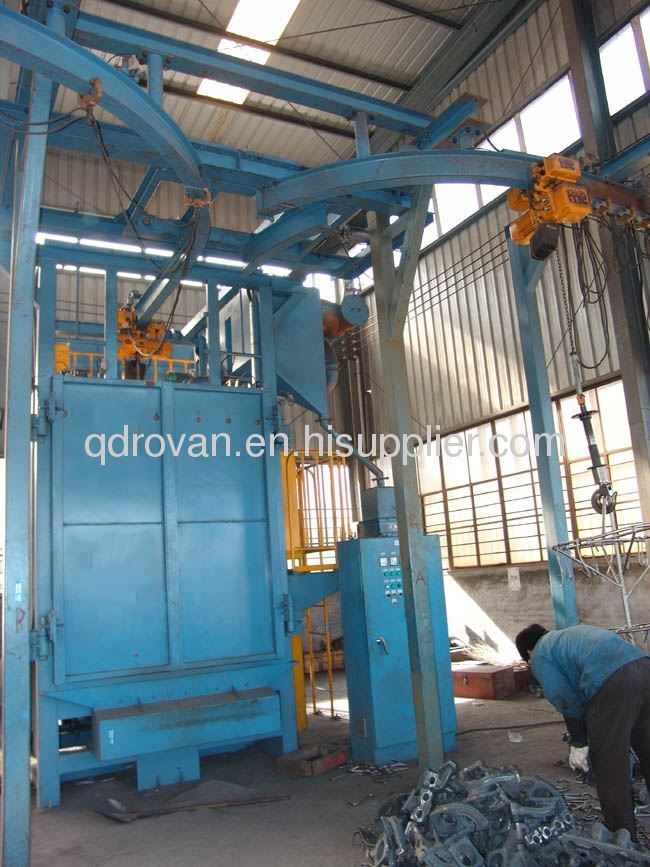 1 Q37 QT37 high quality hanger type sand blasting machine