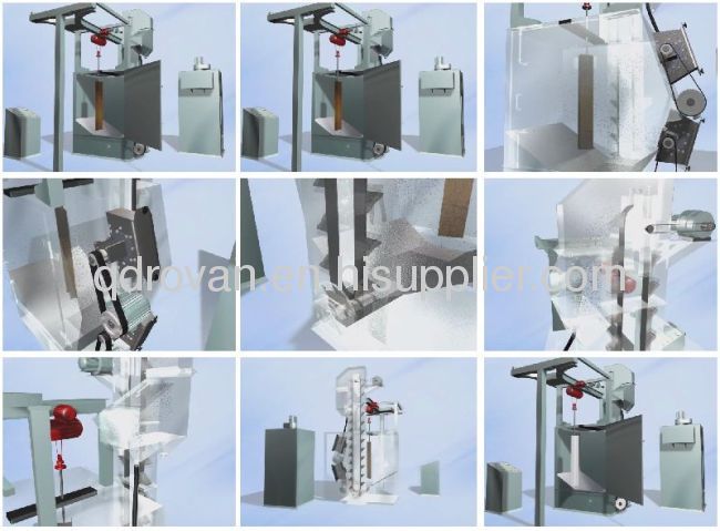 1 Q37 QT37 high quality hanger type sand blasting machine