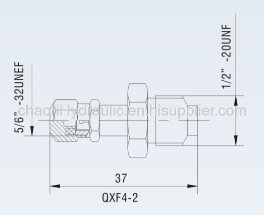 nitrogen charging valve for accumulator