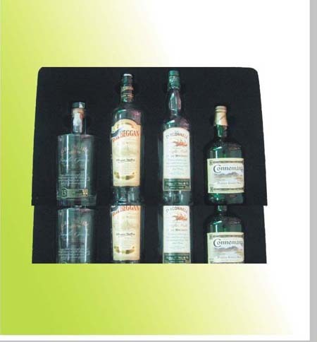 flocked thermoforming clamshell tray package