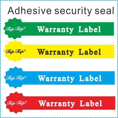 Security Self Destructive Vinyl Strip Seal Labels,Eggshell Asset Seal Labels,Printed Frangible Paper Security Labels