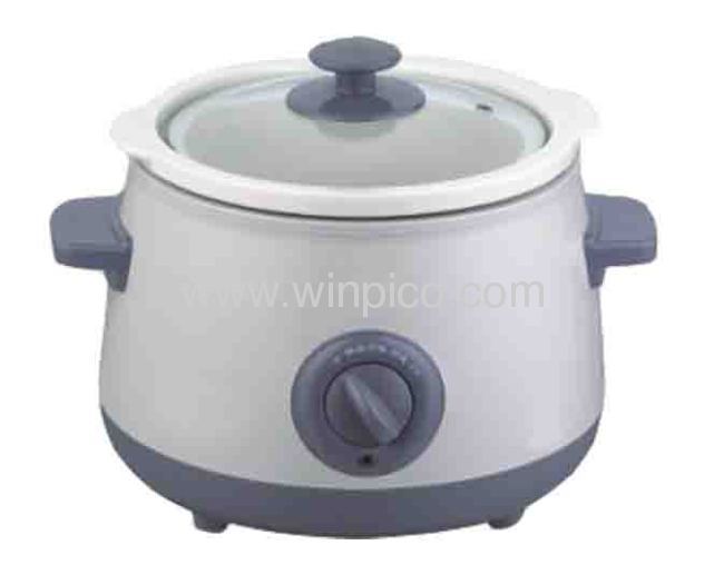 1.5L Electric Automatic Round Slow Cooker With Ceramic Pot