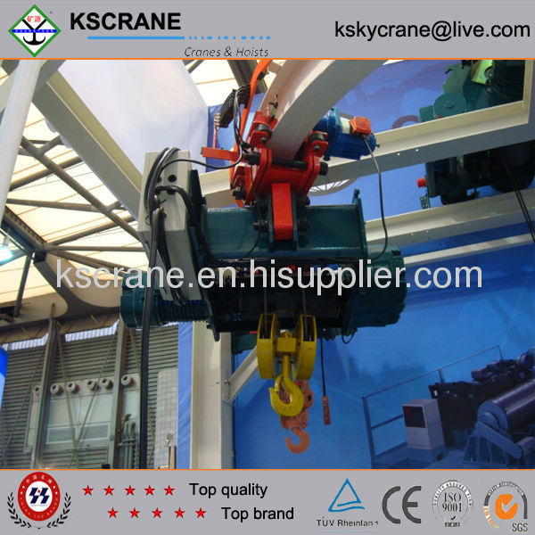 hoist travel on curved beam 