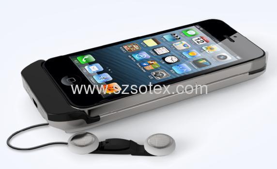 High quality backup battery with built-in earphone for iphone 5