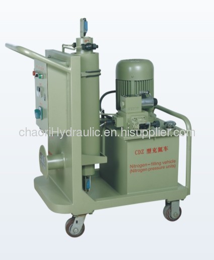 nitrogen charging cart fot accumulator