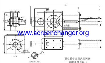 Hydraulic screenchanger-single plate type