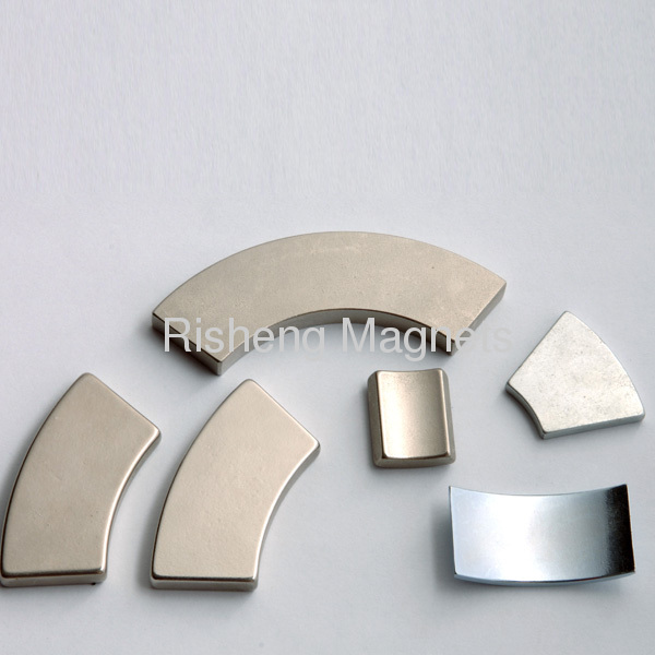 45SH Grade Sintered Neodymium Magnets Arc Shape for Wind Turbines