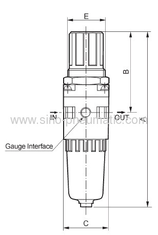 1-10Bar SMC Modular Air Filter Regulator AW2000-02