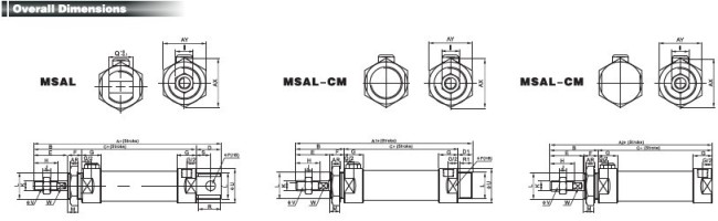 Mini Aluminum Alloy Cylinder