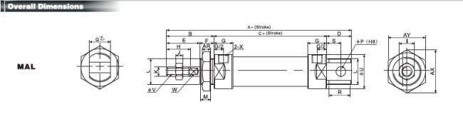 Mini Aluminum Alloy Cylinder