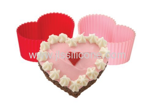 Sweet heart silicone bakeware cupcake mold