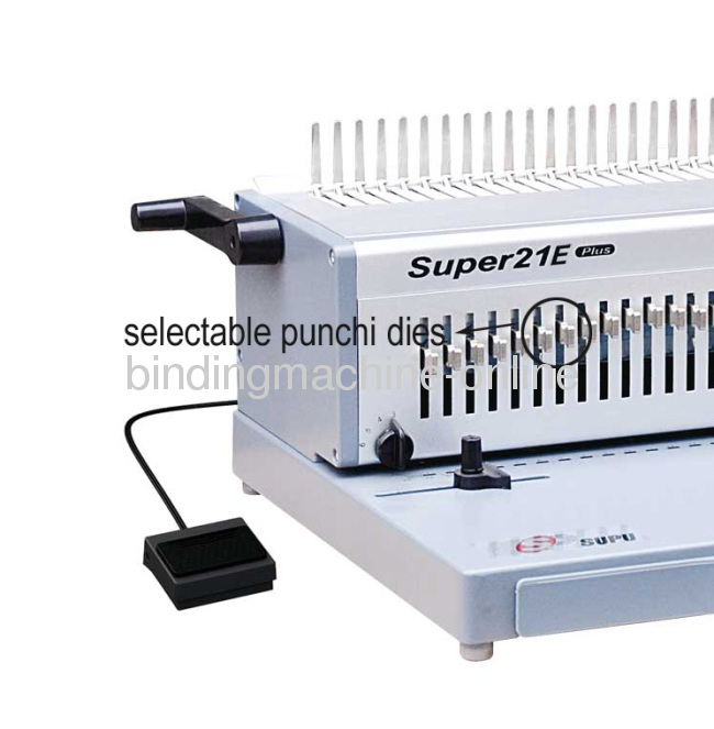 Heavy Duty Alloy Electric Plastic Ring Binding Machine