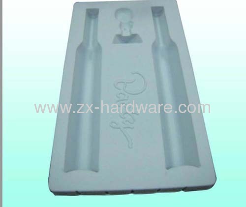 PS Clear vacuum forming blister tray for wine bottle