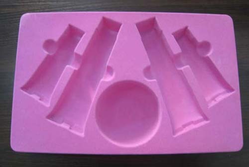 flocking thermoformed plastic tray