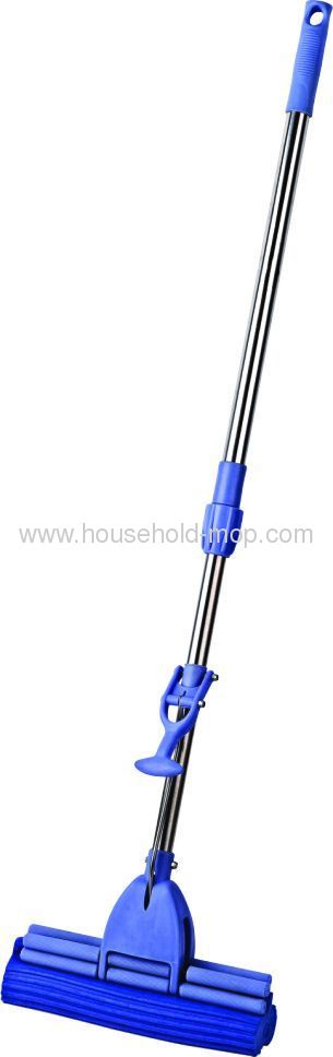 120cm Length Single Roll Stainless Steel Handle PVA Mop 