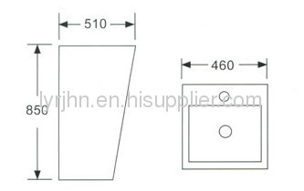 pedestal basin for 020